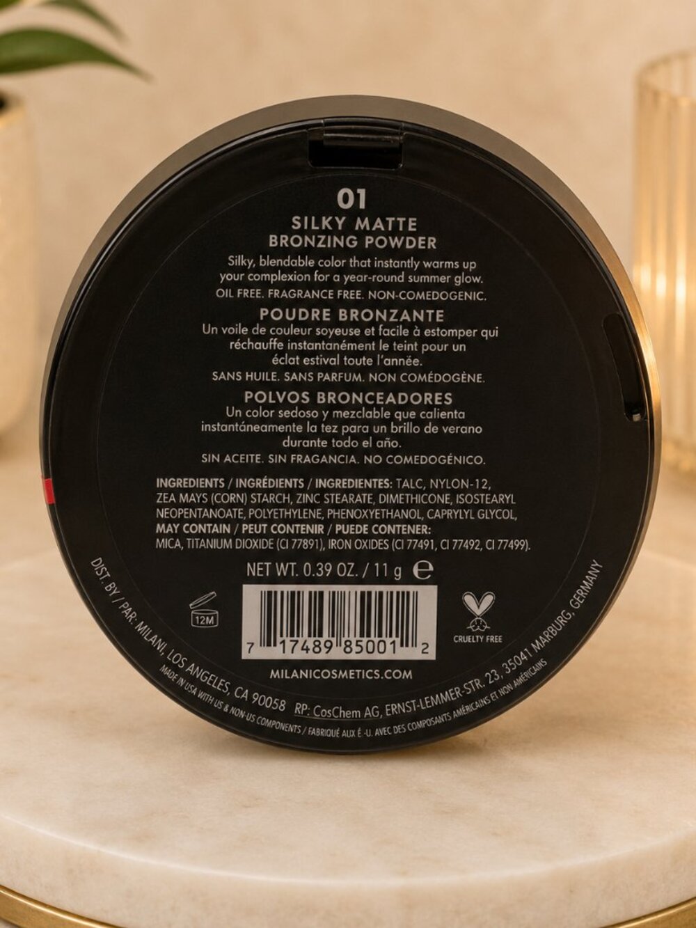 Milani Silky Matte Bronzing Powder 01 New Sealed - Picture 2 of 3